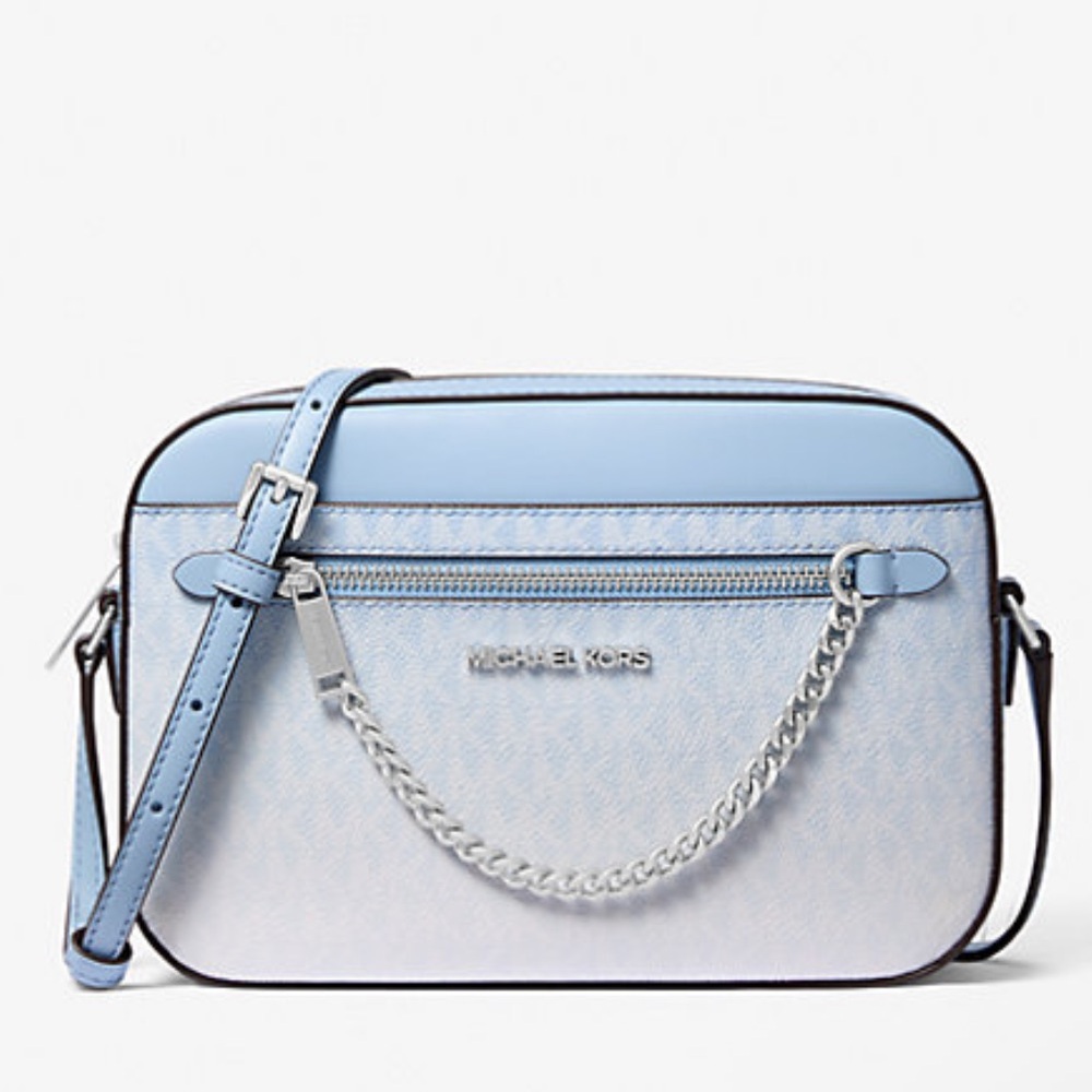 MICHAEL KORS Jet Set Large Ombré Signature Logo Crossbody Body
Light Sky
NWT
